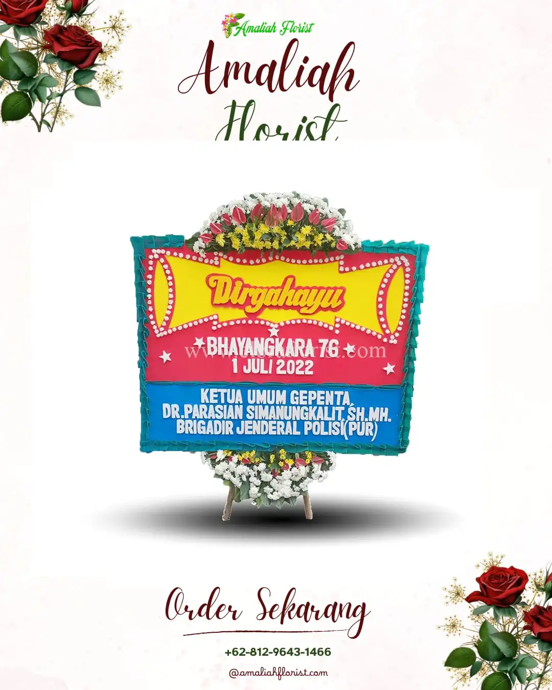 Papan Bunga HUT Ulang Tahun Kadubera